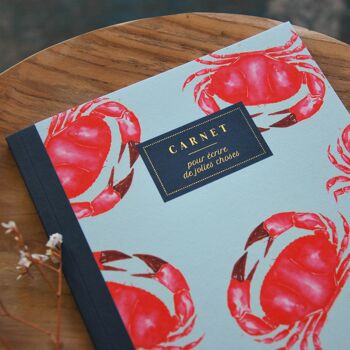 Papeterie Carnet A5 -  Les Crabes Rouges 2