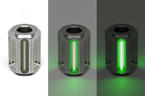 GLOW Bead - Stainless Steel - Green
