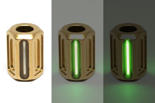 GLOW Bead - Matte Gold PVD - Green