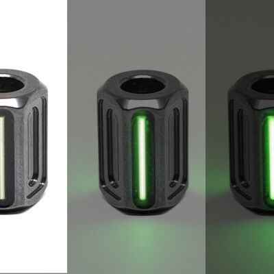 Perle GLOW - PVD Anthracite - Vert