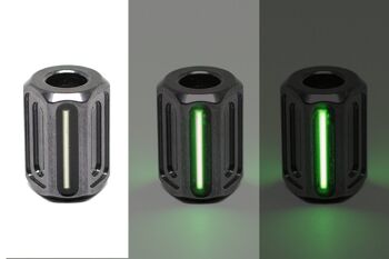 Perle GLOW - PVD Anthracite - Vert 1