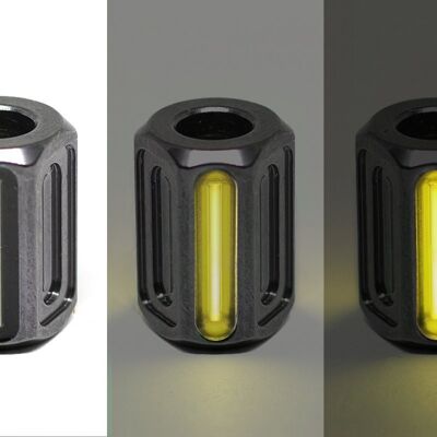 GLOW Bead - PVD Antracite - Giallo