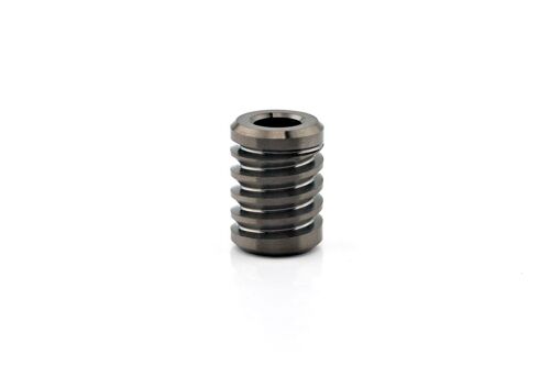 Stainless Steel Jet Bead - Graphite Jet Bead