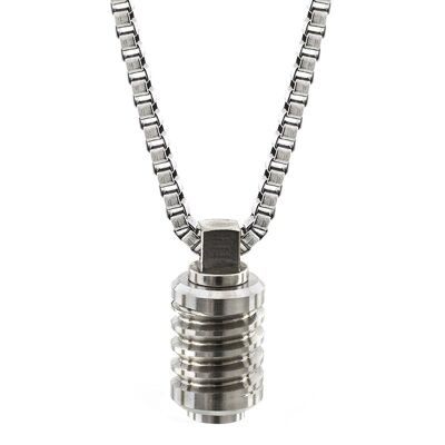 Jet Stainless Steel Necklace - Extra Small (16'') - Stainless Steel