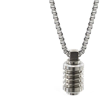 Jet Stainless Steel Necklace - Extra Small (16'') - Stainless Steel
