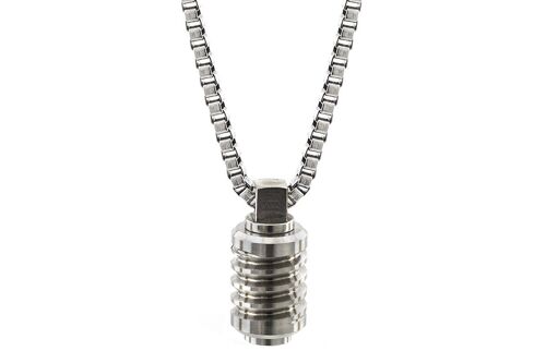 Jet Stainless Steel Necklace - Small (18'') - Stainless Steel