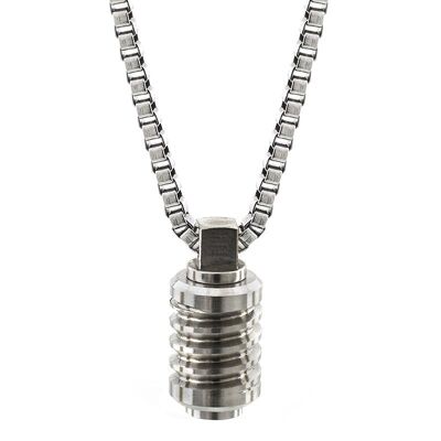Jet Stainless Steel Necklace - Medium (22'') - Stainless Steel