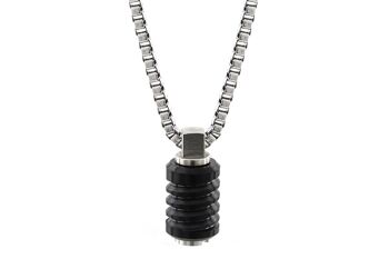 Collier Jet en Acier Inoxydable - Moyen (22'') - PVD Noir Poli 1