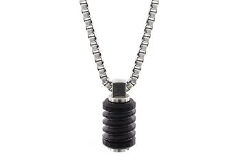 Collier Jet Acier Inoxydable - Sur Mesure - PVD Anthracite 1