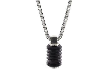 Collier Jet Acier Inoxydable - Extra Large (36'') - PVD Anthracite 1