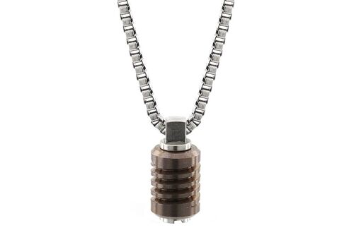 Jet Stainless Steel Necklace - Bespoke - PVD Rose Gold