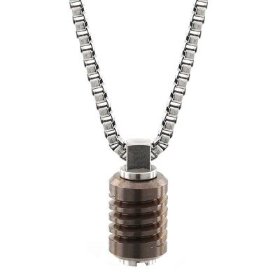 Jet Stainless Steel Necklace - Small (18'') - PVD Rose Gold
