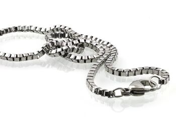 Collier Jet en Acier Inoxydable - Petit (18'') - PVD Or Mat 2