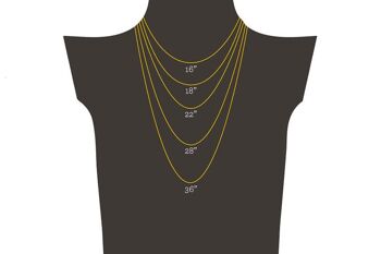 Collier Jet en Acier Inoxydable - Extra Large (36'') - PVD Or Mat 3