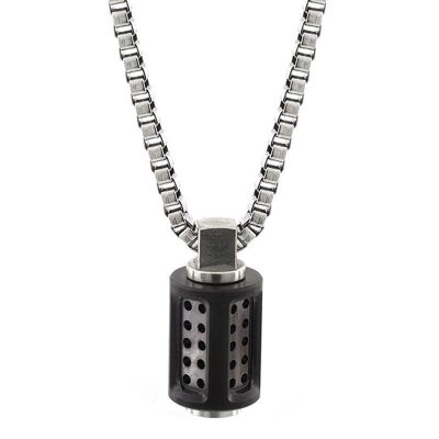 Collier Aero Acier Inoxydable - Sur Mesure - PVD Anthracite