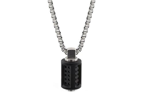 Aero Stainless Steel Necklace - Bespoke - PVD Matte Black