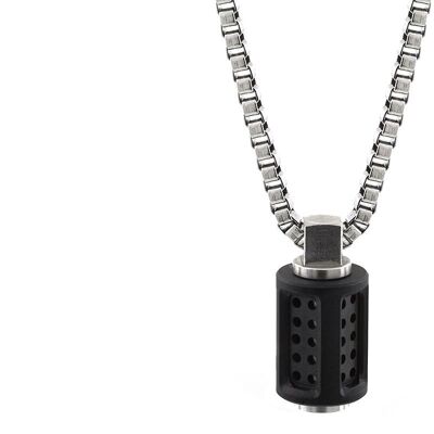 Aero Stainless Steel Necklace - Extra Small (16'') - PVD Matte Black