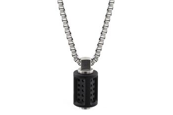 Collier Aero en Acier Inoxydable - Petit (18'') - PVD Noir Mat 1