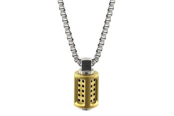 Collier Aero en Acier Inoxydable - Moyen (22'') - PVD Noir Mat 8