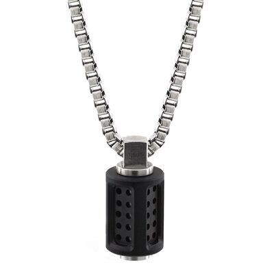 Collar Aero de acero inoxidable - Grande (28 '') - PVD Negro Mate