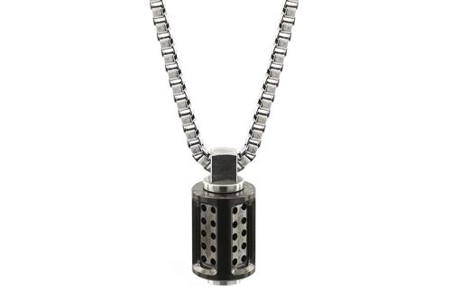 Aero Stainless Steel Necklace - Bespoke - PVD Graphite