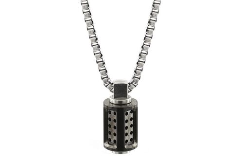 Aero Stainless Steel Necklace - Medium (22'') - PVD Graphite