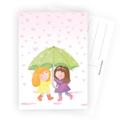 amigos paraguas