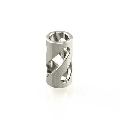 Stainless Steel Candy Twist Bead - Stainless Steel Candy Twist Bead