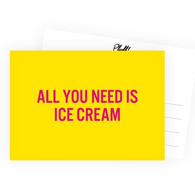 Todo lo que necesitas es helado