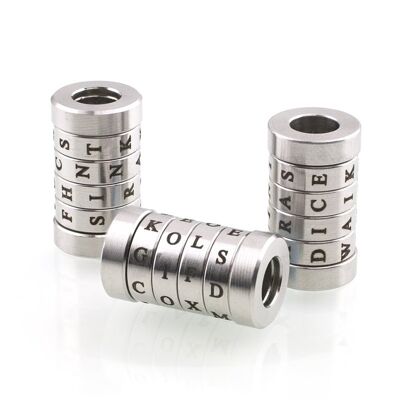 Stainless Steel Word Play Bead NICE