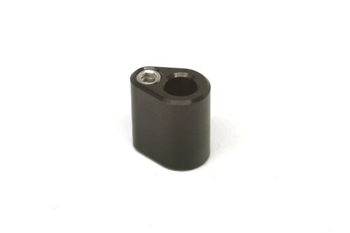 Stainless Steel Capsule Bead - Polished Black Capsule Bead - Single