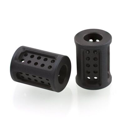 Stainless Steel Aero Bead - Matte Black Aero Bead