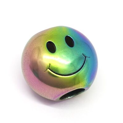 Faccina grande in acciaio inossidabile - Faccina grande arcobaleno