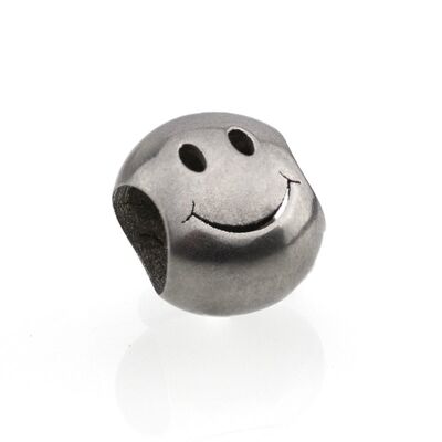 Smiley Bead Edelstahl - Smiley Bead Edelstahl