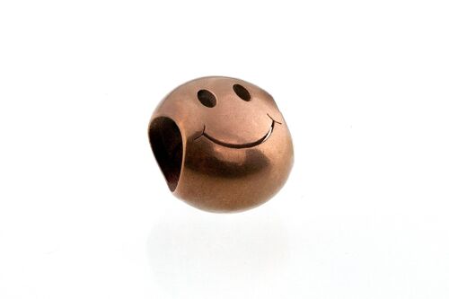 Smiley Bead Stainless Steel - Smiley PVD Rose Gold