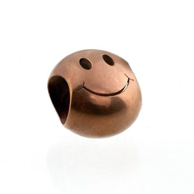 Smiley Bead Stainless Steel - Smiley PVD Rose Gold