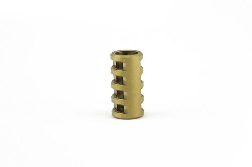 Stainless Steel Jacobs Ladder Bead - Matte Gold Jacob's Ladder Bead