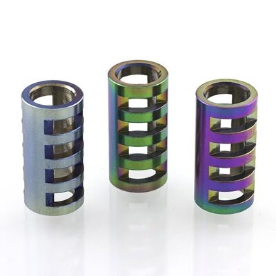 Stainless Steel Jacobs Ladder Bead - Rainbow Jacob's Ladder Bead