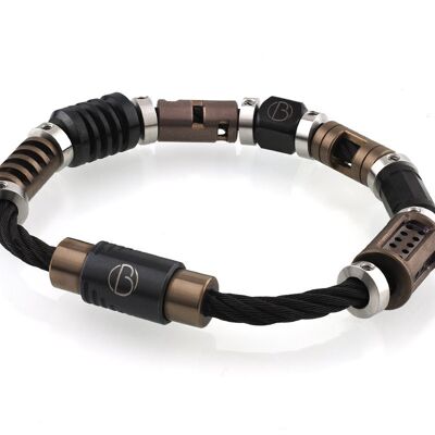 Bracelet en acier inoxydable Ares CABLE entièrement chargé