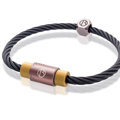 Bracelet en acier inoxydable Halcyon CABLE