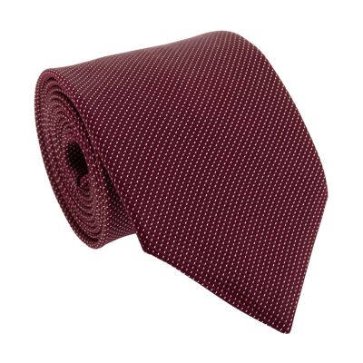 Cravatta In Seta Fiorenza Bordeaux