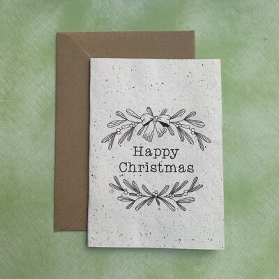 Happy Christmas Reindeer Poo Greeting Card