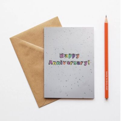 Happy Anniversary Plantable Seed Card