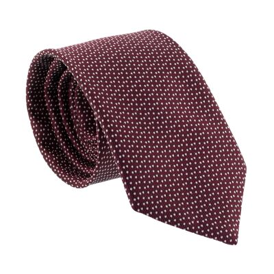 Corbata de seda Milano burdeos