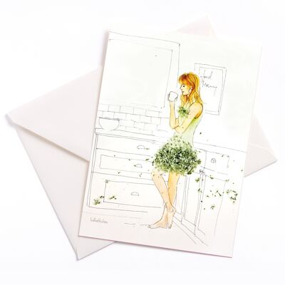 Good morning ... - card with color core and envelope | 106