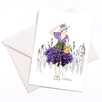 I love Provence - card with color core and envelope | 113