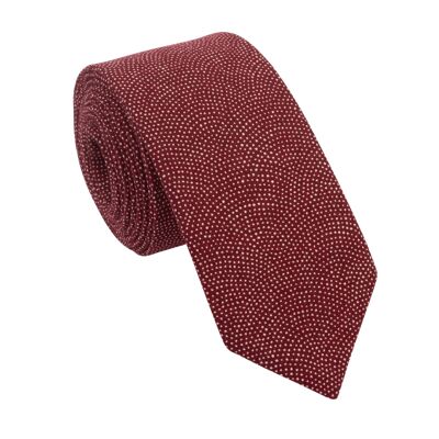 Burgundy Japanese Shark Skin Tie