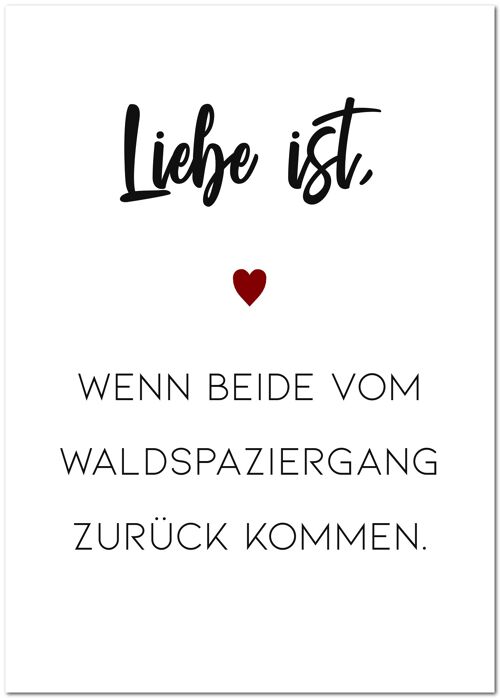 Postkarte "Liebe ist..."