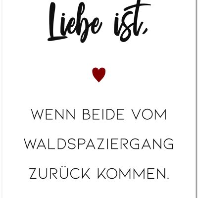 Postkarte "Liebe ist..."