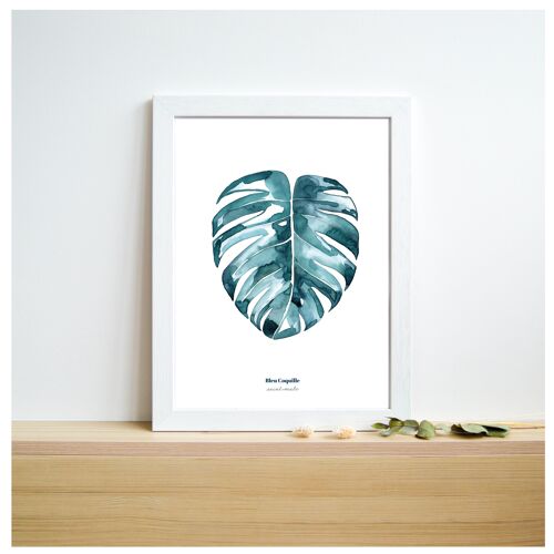 Papeterie Affiche Déco 21 x 29.7 cm - Monstera Végétale